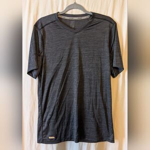 Jockey Men's Black V-Neck Athletic Shirt